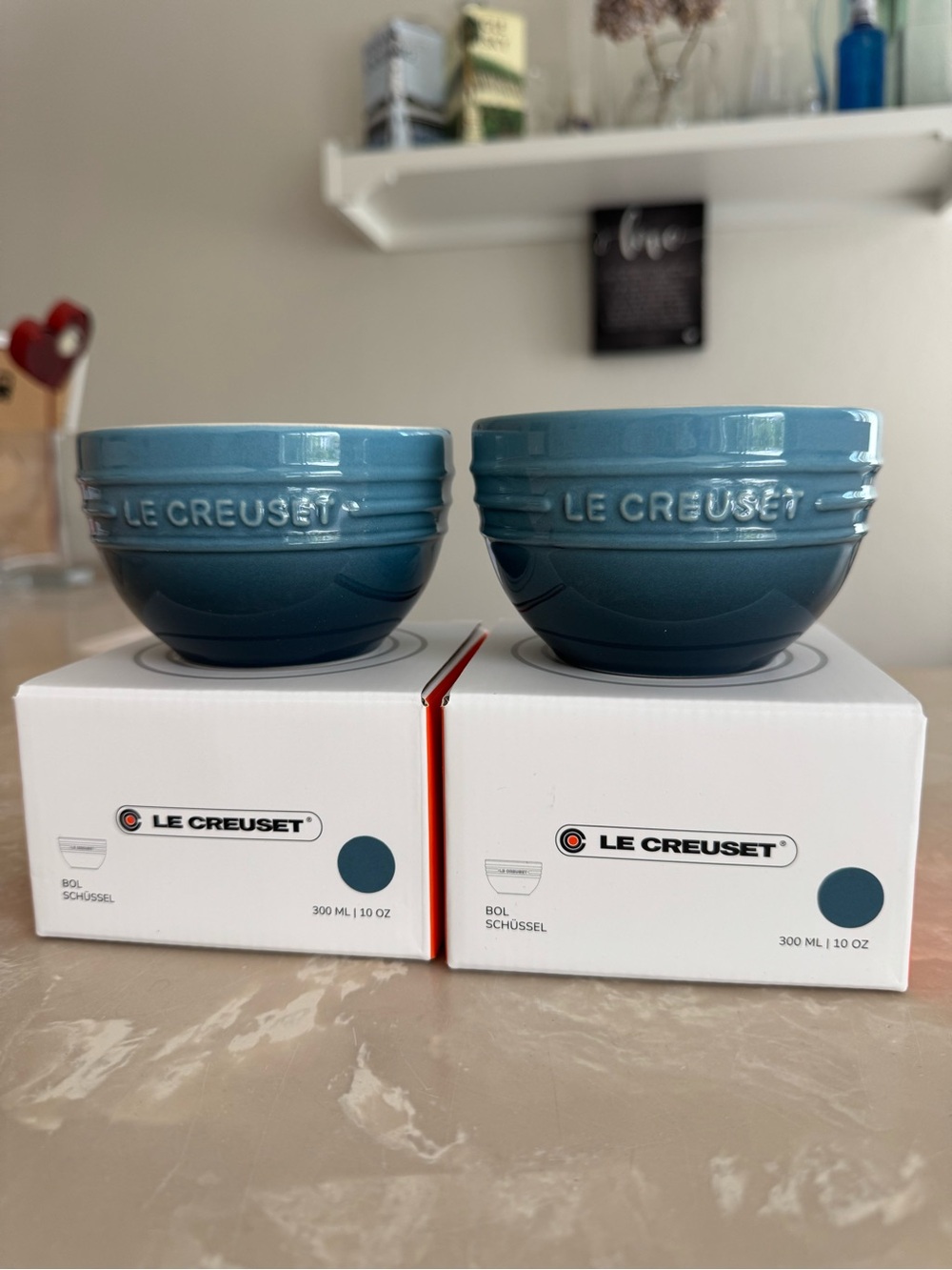 Le Creuset Rice Bowls in Marine Blue (Set of 2)